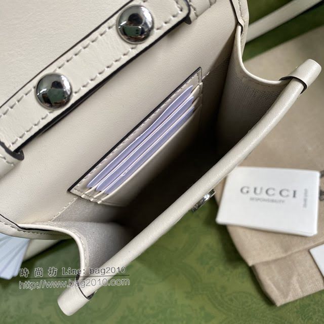 Gucci顶级男女包包 古驰GG压花翻盖手机包 Gucci单肩斜挎包 625571  gdj1675